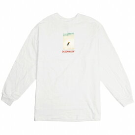 ロングTシャツ DESENHISTA デゼニスタ ホワイト 大人 デザイン ユニセックス メンズ レディース 長袖 ゆったり 夏 サーフ フォト カリフォルニア ハワイ 西海岸 ロゴ