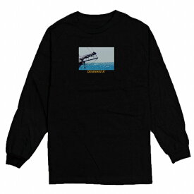 ロングTシャツ DESENHISTA デゼニスタ ブラック 大人 デザイン ユニセックス メンズ レディース 長袖 ゆったり 夏 サーフ フォト カリフォルニア ハワイ 西海岸 ロゴ 海
