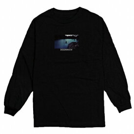 ロングTシャツ DESENHISTA デゼニスタ ブラック 大人 デザイン ユニセックス メンズ レディース 長袖 ゆったり 夏 サーフ フォト カリフォルニア ハワイ 西海岸 ロゴ 海