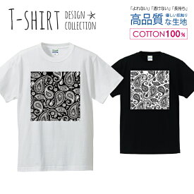 ペイズリー シンプル デザイン ペーズリー Tシャツ メンズ サイズ S M L LL XL 半袖 綿 100% よれない 透けない 長持ち プリントtシャツ コットン 人気 ゆったり 5.6オンス ハイクオリティー 白Tシャツ 黒Tシャツ ホワイト ブラック