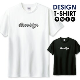 Tシャツ メンズ ユニセックス ブルックリン レトロ グレー ロゴTシャツ サイズ S M L LL XL 半袖 綿 100% コットン 人気 ゆったり 白Tシャツ 黒Tシャツ ホワイト ブラック 長持ち プリントtシャツ デザイン よれない 透けない