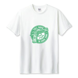 Tシャツ メンズ ユニセックス ピストル 拳銃 緑 ストリート シンプル おしゃれ カッコイイ サバゲー グリーン サイズ S M L LL XL 半袖 綿 100% コットン 人気 ゆったり 白Tシャツ 黒Tシャツ ホワイ