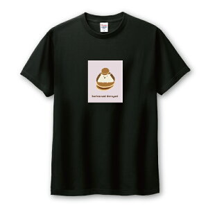 \半額クーポン配布中/ Tシャツ メンズ ユニセックス ハリネズミ どら焼き 動物 アニマル 食べ物 イラスト 手描き おしゃれ かわいい サイズ S M L LL XL 半袖 綿 100% コットン 人気 ゆったり 白