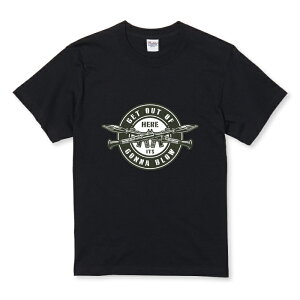 Tシャツ キッズ こどもサイズ ランチャー 武器 ロケット ストリート おしゃれ カッコイイ サバゲー グレー サイズ 100 110 120 130 140 150 半袖 綿 100% コットン 白Tシャツ 黒Tシャツ ホワイト ブラ