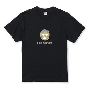 Tシャツ キッズ こどもサイズ ルチャ プロレス マスク イラスト メキシコ カラフル ゆる おしゃれ かわいい サイズ 100 110 120 130 140 150 半袖 綿 100% コットン 白Tシャツ 黒Tシャツ ホワイト ブラ