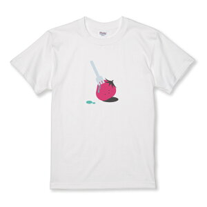 Tシャツ キッズ こどもサイズ いちご メンヘラ 量産型 苺 地雷系 韓国 果物 イラスト おしゃれ かわいい サイズ 100 110 120 130 140 150 半袖 綿 100% コットン 白Tシャツ 黒Tシャツ ホワイト ブラック
