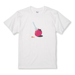 Tシャツ キッズ こどもサイズ いちご メンヘラ 量産型 苺 地雷系 韓国 果物 イラスト おしゃれ かわいい サイズ 100 110 120 130 140 150 半袖 綿 100% コットン 白Tシャツ 黒Tシャツ ホワイト ブラック