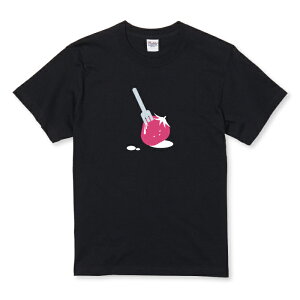 Tシャツ キッズ こどもサイズ いちご メンヘラ 量産型 苺 地雷系 韓国 果物 イラスト おしゃれ かわいい サイズ 100 110 120 130 140 150 半袖 綿 100% コットン 白Tシャツ 黒Tシャツ ホワイト ブラック