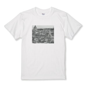 Tシャツ キッズ こどもサイズ 写真 風景 町 航空写真 オシャレ ロゴ ヨーロッパ おしゃれ かっこいい きれい サイズ 100 110 120 130 140 150 半袖 綿 100% コットン 白Tシャツ 黒Tシャツ ホワイト ブラ
