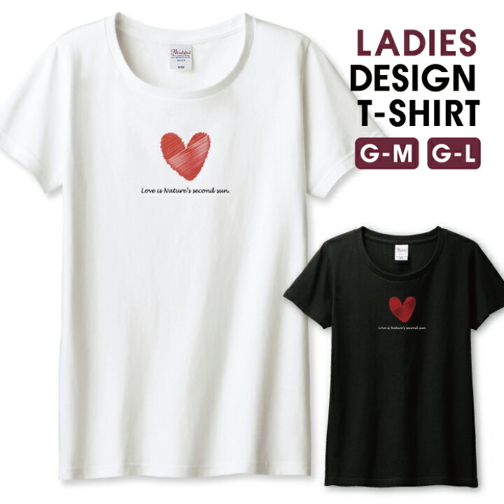 楽天市場 ハート デザイン シンプル レッド Tシャツ レディース ガールズ サイズ S M L 半袖 綿 100 よれない 透けない 長持ち プリントtシャツ コットン 人気 5 6オンス ハイクオリティー 白tシャツ 黒tシャツ ホワイト ブラック Woodgreen スマホケースの町