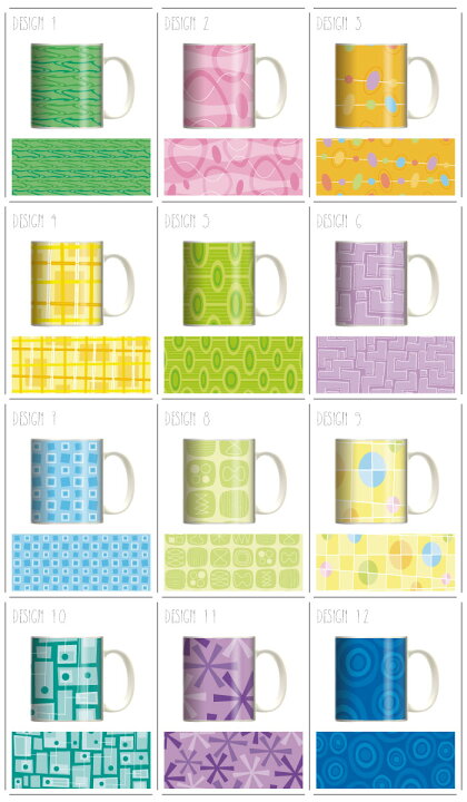 楽天市場 マグカップ 大きい マグ オシャレ プレゼント 陶器 コーヒー コップ 人気 可愛い Design Mug Collection メール便不可 花柄 シンプル デザイン イラスト アート模様ドットストライプ 色鮮や カラフル Woodgreen スマホケースの町