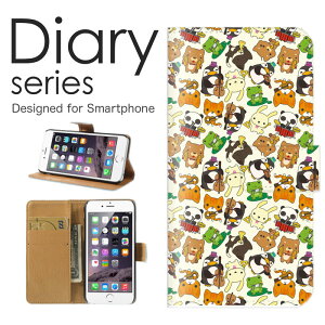 スマホケース Google Pixel6 ケース カバー 手帳 グーグルピクセル6 GooglePixel6 softbank かわいい デザイン アニマル レッド 赤 カラフル 牛 豚 あひる トナカイ 小動物 散りばめ おしゃれ (LL)