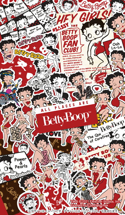 楽天市場 ステッカー キャラクター ベティー ブープ Tm Fan Club ベティーちゃん グッズ シール 正規品 Betty Boop Tm 送料無料 おしゃれ 可愛い 人気 Woodgreen スマホケースの町