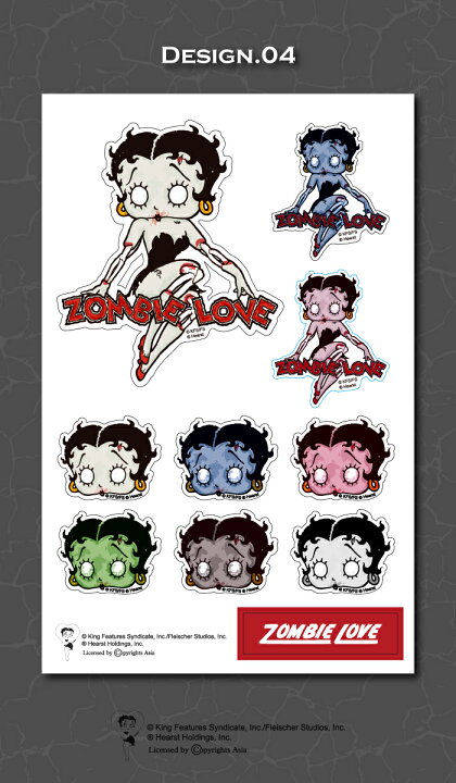 楽天市場 ステッカー ゾンビー ラブ By ベティー ブープ Tm ベティーちゃん グッズ キャラクター シール 正規品 Betty Boop Tm 送料無料 おしゃれ 可愛い 人気 ゾンビ ホラー ハロウィン 死霊 ゴシック Woodgreen スマホケースの町