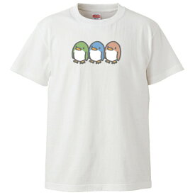 可愛い ペンギン 3匹 かわいいデザイン Tシャツ メンズ サイズ S M L LL XL 半袖 綿 100% よれない 透けない 長持ち プリントtシャツ コットン 人気 ゆったり 5.6オンス ハイクオリティー 白Tシャツ 黒Tシャツ ホワイト ブラック