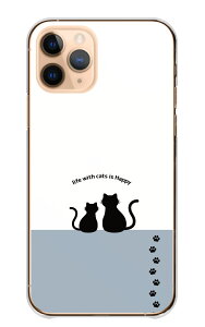 \30%OFF配布中/ Redmi Note 11 Pro 5G ケース レドミノート11プロ カバー スマホケース ハードケース 黒猫 くろねこ 猫 ネコ シルエット 後ろ姿 かわいい おしゃれ シンプル くすみカラー ホワイト