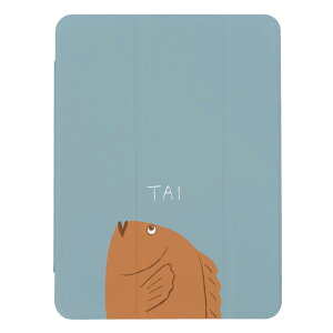 iPad 第9世代 第10世代 ケース 第8世代 カバー 第7世代 アイパッド mini air pro 10.2 10.5 面白い おもしろ たいやき 鯛焼き くすみカラー 可愛い キッズ 子供 iPad第6世代 カバー アイパッドカバー 手