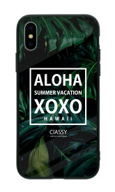 スマホケース スリムガラス ラウンドタイプ 耐衝撃 強化ガラス iPhone ケース TPU ハードケース 光沢 カラー ハワイアン アロハ プルメリア 海 西海岸 カリフォルニア iPhone 13 iPhone13ProMax mini iPhone12 11 Pro Max iPhoneSE(第3世代) ClASSY