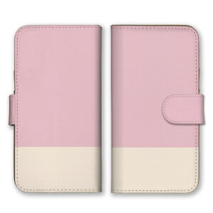 スマホケース 手帳型ケース 全機種対応 iPhoneケース アンドロイド バイカラー ツートンカラー ツートーンカラー 無地 おしゃれ パステルカラー 淡色 綺麗 キレイ iPhone16e Google Pixel エクスペリ