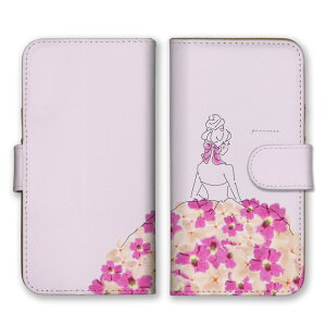 Xperia 10 III SO-52B SOG04 ケース エクスペリア10 マークスリー 3 カバー スマホケース 手帳型 押し花柄 花柄 フラワー プリンセス お姫様 ラプンツェル 韓国 かわいい おしゃれ ドレス 手帳 スマホ