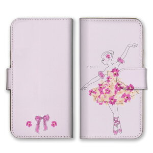 OPPO Reno 11A ケース オッポリノ 11A カバー スマホケース 手帳型 押し花柄 お花 フラワー バレリーナ バレエ トゥシューズ かわいい 可愛い 大人女子 おしゃれ 手帳 スマホカバー 携帯ケース 携