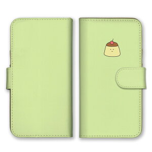 Xperia 1 VII SO-51F SOG15 A501SO ケース エクスペリア 1 マーク7 カバー スマホケース 手帳型ケース プリン ぷりん スイーツ デザート 食べ物 韓国 シンプル 可愛い シュール 面白い イラスト 手帳型