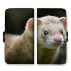 Google Pixel 9a ケース グーグルピクセル9a カバー スマホケース 手帳型ケース フェレット イタチ 動物 アニマル 写真 もふもふ モフモフ 可愛い かわいい 草原 緑 グリーン 手帳型カバー スマホ