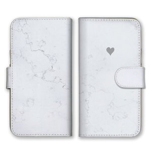 AQUOS sense9 SH-53E SHG14 A405SH SH-M29 ケース アクオスセンス9 カバー スマホケース 手帳型ケース 大理石 ハート おしゃれ エレガント 大人女子 シンプル 可愛い かわいい ホワイト 白色 手帳型カ
