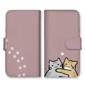 iPhone12 Pro Max ケース アイフォン12 プロマックス カバー スマホケース 手帳型ケース 猫 ねこ ネコ アメリカンショートヘアー アメショ 茶トラ 2匹 可愛い かわいい イラスト ゆるい 手帳型カバー スマホカバー プチプラ 携帯ケース 携帯カバー