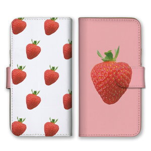 \30%OFF配布中/ LG style2 L-01L ケース エルジー スタイル2 L-01L カバー スマホケース 手帳型ケース いちご 苺 イチゴ フルーツ 果物 韓国 かわいい シンプル ワンポイント 手帳型カバー スマホカ