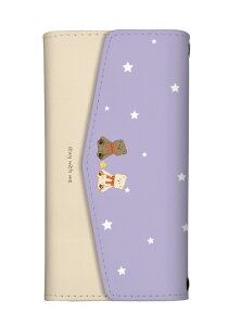 スマホケース AQUOS wish5 R10 wish4 sense9 sense8 sense7 ケース アクオスwish5 アクオスセンス 手帳型 三つ折りタイプ 鏡付き ミラー付き テディベア クマ くま ヒヨコ ひよこ 星 かわいい ペールカラー