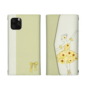 iPhone 17 Pro ケース アイフォン17プロ iPhone17Pro カバー Apple アップル スマホケース 三つ折りタイプ 押し花柄 お花 フラワー バレリーナ バレエ トゥシューズ かわいい 可愛い 大人女子 おしゃれ