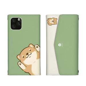 iPhone 17 Pro ケース アイフォン17プロ iPhone17Pro カバー Apple アップル スマホケース 三つ折りタイプ 柴犬 しばいぬ シバケン 豆しば 犬 もふもふ 柴犬グッズ イラスト ゆるい 癒し 肉球 可愛い レ