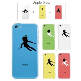 【 iPhone5 C 】 アップル ドレス スキー スキーヤー ウエア 雪山 アルペン サロモン 板 ボード ブーツ スポーツ リンゴマーク iPhone5 アイフォン アイフォーン ケース iPhone5Cケース Apple iPad mini iMac MacBook savi00005c