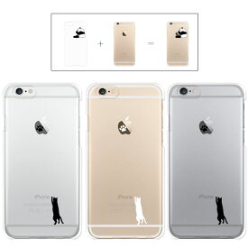 iphone7 ケース iphone7 Plus ケース iphone6s ケース iphone6 Plus ケース クリアタイプ アップル ドレス ネコ キャット 猫 かわいい 肉球 ネコパンチ neko cat 大人気 クリアケース カバー ケース スマホケース リンゴマーク iPhone6s アイフォン アイフォーン savi00006