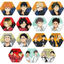 『ハイキュー!!』 第7弾 六角形缶バッジ YA(日向翔陽) YB(影山飛雄) YC(月島蛍) YD(山口忠) YE(孤爪研磨) YF(黒尾鉄朗) YG(及川徹) YH(岩泉一) YI(木兎光太郎) YJ(赤葦京治) YK(日向＆影山) YL(月島＆山口) 弧爪＆黒尾 及川＆岩泉 木兎＆赤葦 公認グッズ