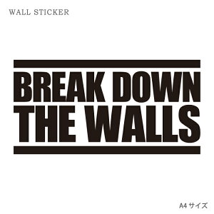EH[XebJ[ IWi EH[y[p[ NA EH[ XebJ[  p[eB[ DIY A4 TCY  BREAK DOWN THE WALLS ǂ S eLXg 