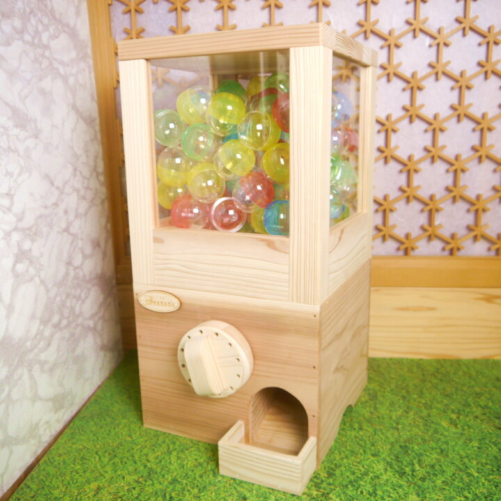 楽天市場】木のガチャガチャ 空カプセル100個つき カプセル50mm 
