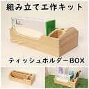手作り木工キット ティッシュホルダーBOX　組み立てキット かなづちで組み立て 岡山県産 夏休み工作 木工 無垢の木 杉 国産 木工教室 小学生 男の子 女の子 自由研究 釘もセット 親子で作る 自然の木　実用的