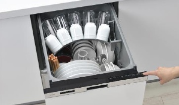 ■在庫限りリンナイ食器洗い乾燥機　RKW-405A-SV　ビルトイン食洗機