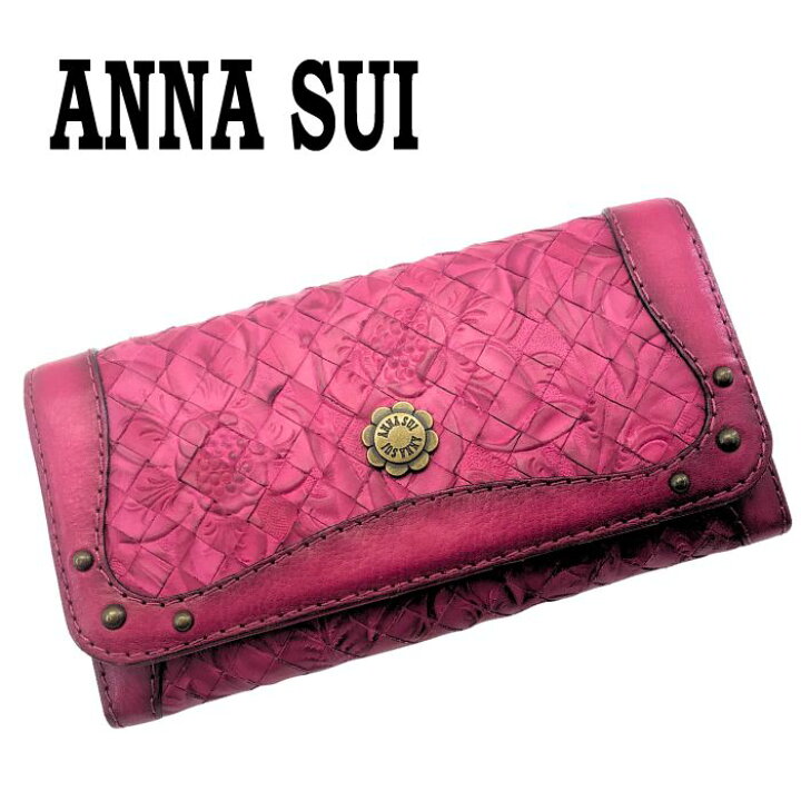 楽天市場】【中古】ANNA SUI アナスイ 長財布【ほぼ新品】二つ折り 