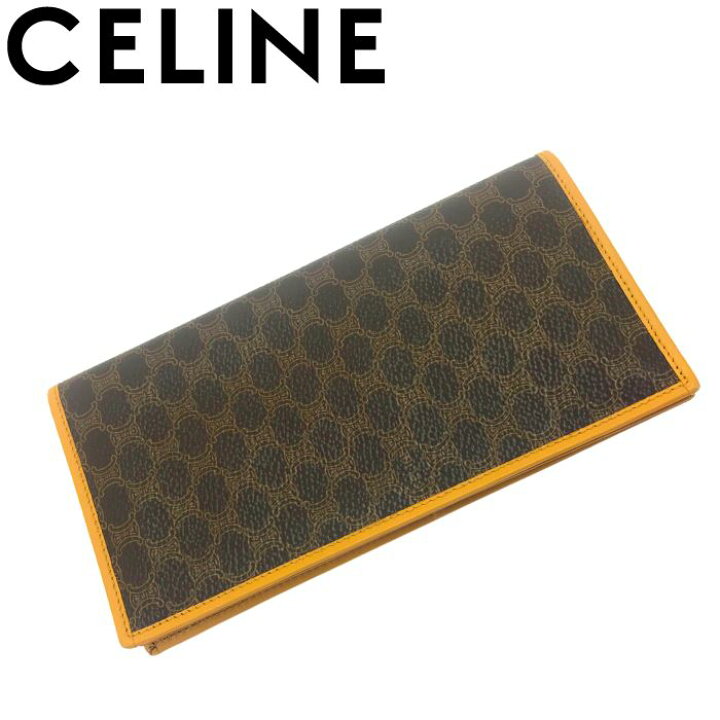 楽天市場】【中古】CELINE セリーヌ 二つ折り 長財布【非常に良い 