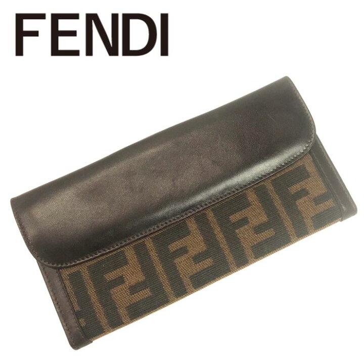 楽天市場】【中古】FENDI フェンディ 二つ折り 長財布【非常に良い 