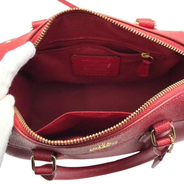 楽天市場】【中古】COACH コーチ ハンドバッグ ミニボストン【ほぼ新品 