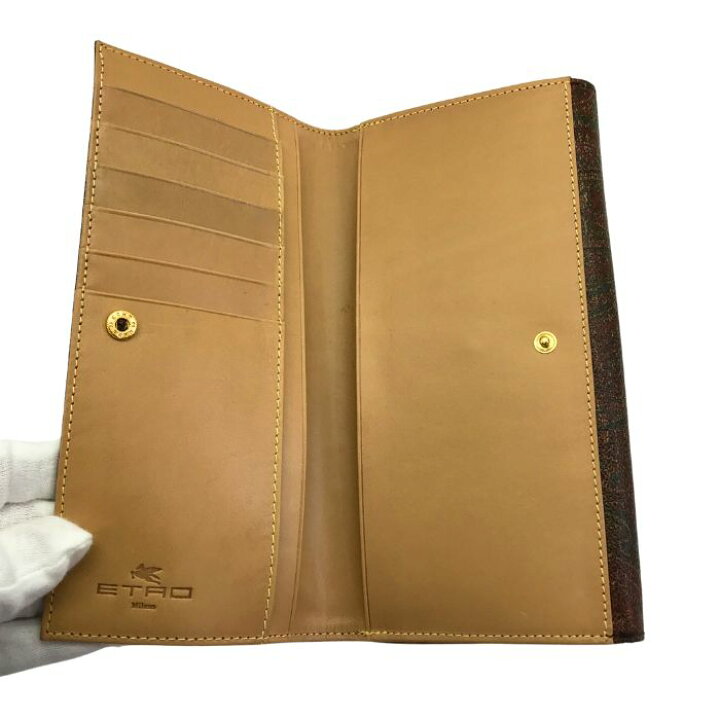 楽天市場】【中古】ETRO エトロ 長財布【非常に良い】二つ折り 