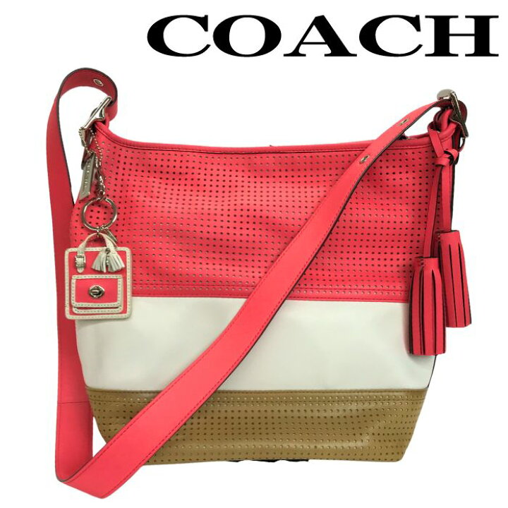 楽天市場】【中古】COACH コーチ ショルダーバッグ【ほぼ新品】クロス 
