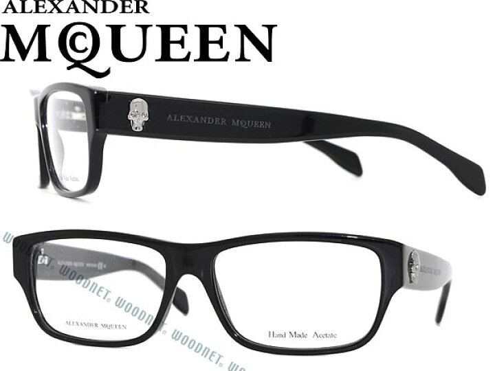 楽天市場】Alexander McQueen めがね ブラック アレキサンダー 