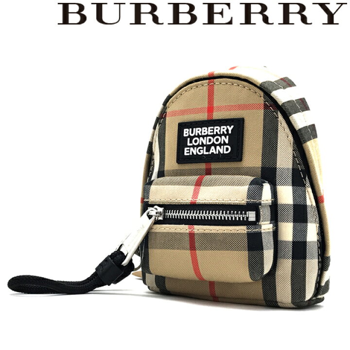 楽天市場】BURBERRY バッグ バックパックリュック チャーム 