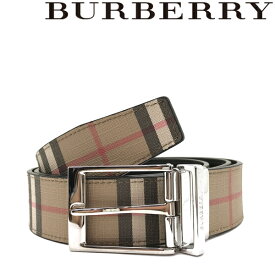 BURBERRY ベルト ベージュチェック柄×ブラック 8053317-ARCHIVEBEIGEBLACK ブランド