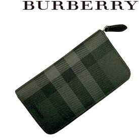 BURBERRY 長財布 バーバリーメンズ ジップアラウンド 小銭入れあり チャコール 8070254-charcoal ブランド